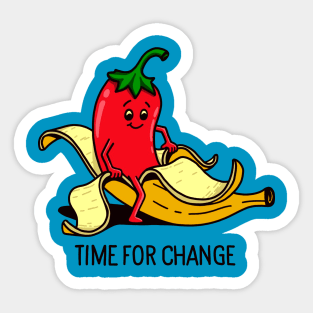 Time For Change Sticker